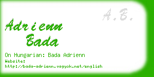 adrienn bada business card